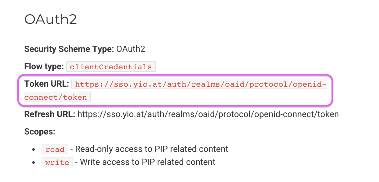Token URL